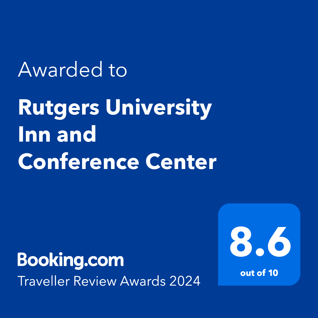 Rutgers University Inn was awarded the 2024 Booking.com Traveller review Award. we received a 8.6 out of 10. 