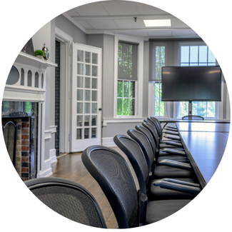 meeting set up in conference room