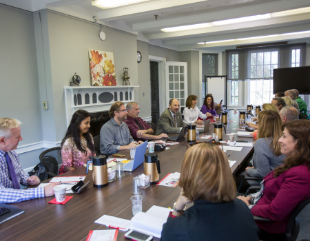 meeting held in conference room b with light refreshments
