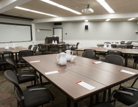 room a set up for meeting