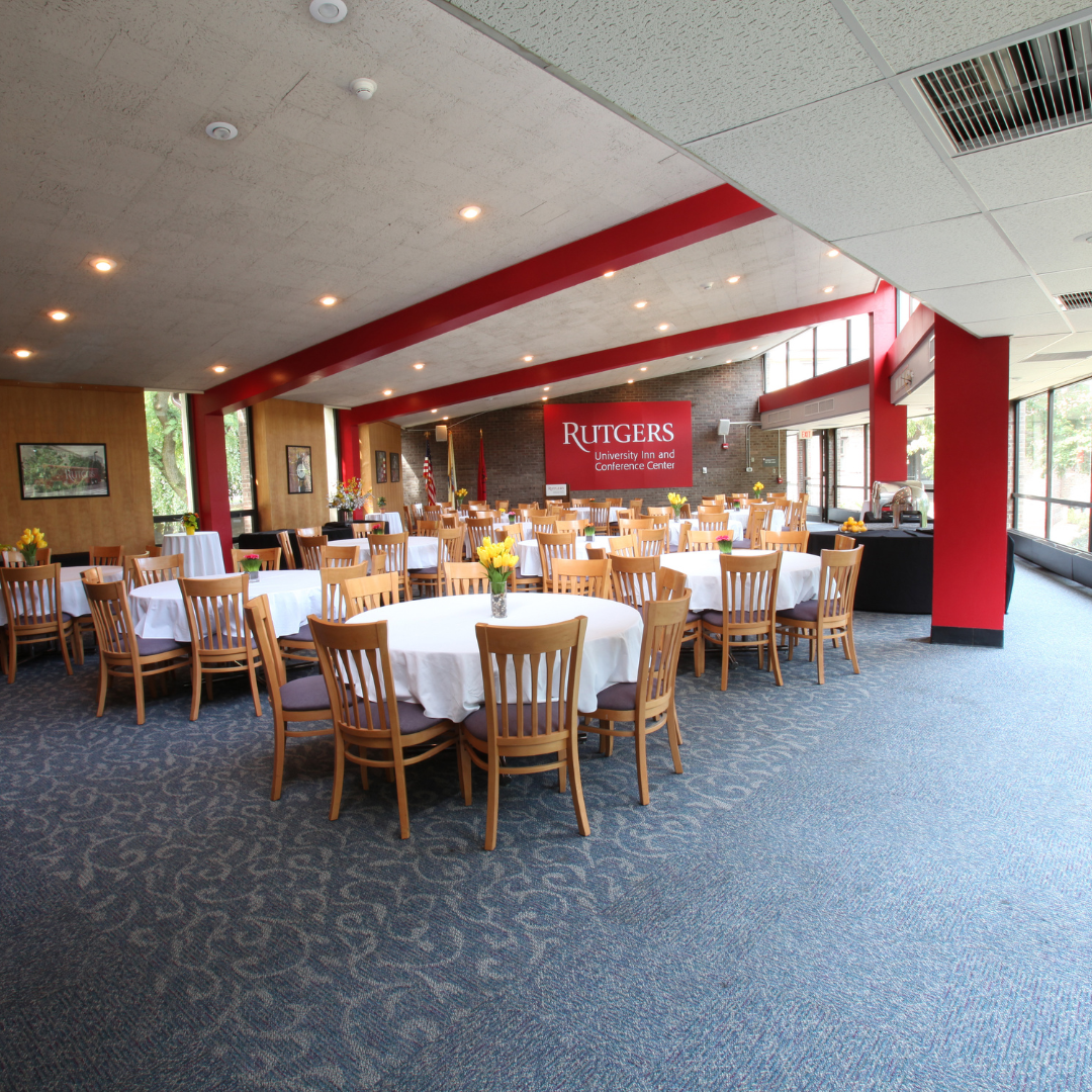 image of large dining space with big windows and natural sunlight